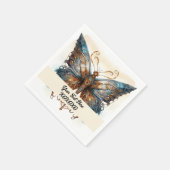 Serviette En Papier Papillon de la fête de Steampunk (Coin)