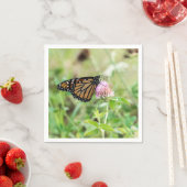Serviette En Papier Papillon de monarque (En situation)