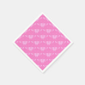 Serviette En Papier Papillon déco stylisé - orchidée rose (Coin)