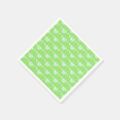 Serviette En Papier Papillon Deco stylisé - vert citron (Coin)