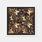 Serviette En Papier Papillon d'or (Devant)