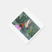 Serviette En Papier Papillon et confleur (Coin)