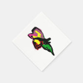 Serviette En Papier Papillon et rose (Coin)