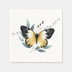 Serviette En Papier Papillon fantaisiste de la sieste