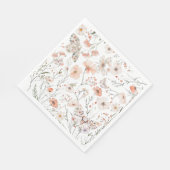 Serviette En Papier Papillon floral Fleur sauvage Boho (Coin)