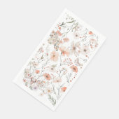 Serviette En Papier Papillon floral Fleur sauvage Boho (Coin)