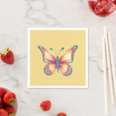 Serviette En Papier Papillon gai (En situation)