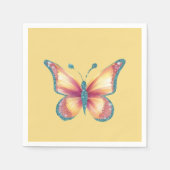 Serviette En Papier Papillon gai (Devant)