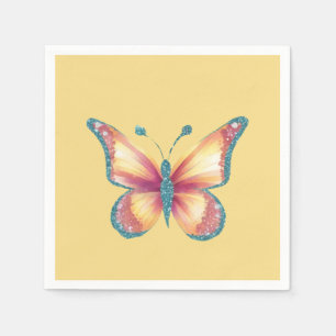Serviette En Papier Papillon gai