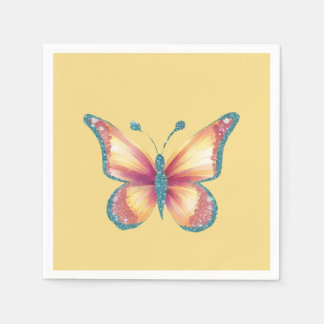 Serviette En Papier Papillon gai