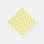 Serviette En Papier Papillon jaune Volant de pierre de taille commune (Coin)