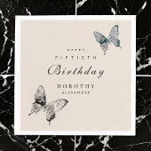 Serviette En Papier Papillon moderne N'IMPORTE QUEL Jalon Adulte Anniv