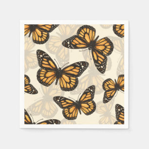 Serviette En Papier Papillon monarque