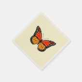 Serviette En Papier Papillon monarque (Coin)