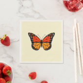 Serviette En Papier Papillon monarque (En situation)
