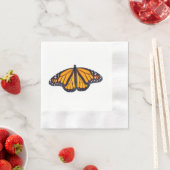 Serviette En Papier Papillon monarque (En situation)