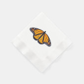 Serviette En Papier Papillon monarque (Coin)