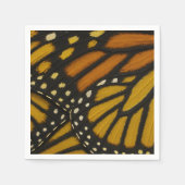 Serviette En Papier Papillon Monarque Aile Orange Jaune Mariposa (Devant)