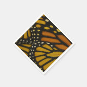 Serviette En Papier Papillon Monarque Aile Orange Jaune Mariposa (Coin)