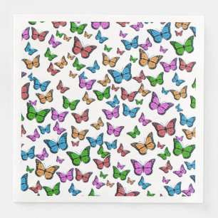 Serviette En Papier Papillon papillon vintage Ancien art d'illustratio