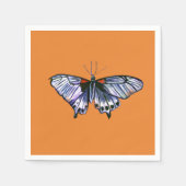 Serviette En Papier Papillon pourpre (Devant)