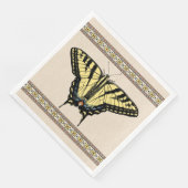 Serviette En Papier Papillon Southwestern jaune Swallowtail (Coin)