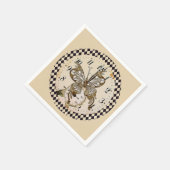 Serviette En Papier Papillon vapeur (Coin)