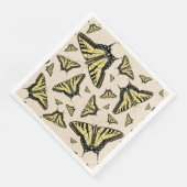 Serviette En Papier Papillons à queue jaune du sud-ouest partout (Coin)