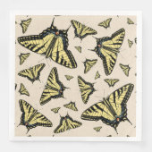 Serviette En Papier Papillons à queue jaune du sud-ouest partout (Devant)