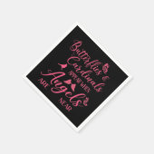 Serviette En Papier Papillons & Cardinaux Apparaissent Quand Angel Est (Coin)