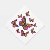 Serviette En Papier Papillons couleur aquarelle (Coin)