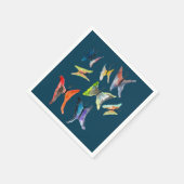 Serviette En Papier Papillons couleur aquarelle serviettes (Coin)