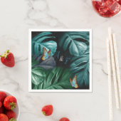 Serviette En Papier Papillons du Paradis/Tropical Turquoise Splash (En situation)