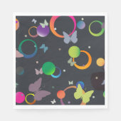 Serviette En Papier Papillons Et Bulles (Devant)