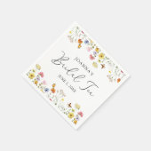 Serviette En Papier Papillons fleurs sauvages Boho Fête des mariées Th (Coin)