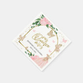 Serviette En Papier Papillons Quinceanera Pink Blush Blush Gown (Coin)