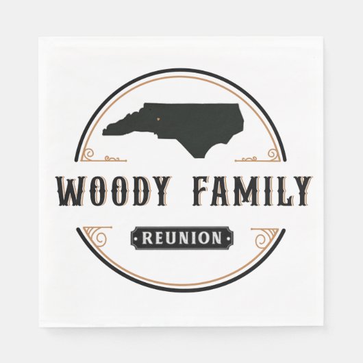 Serviette En Papier Papine en bois (Devant)