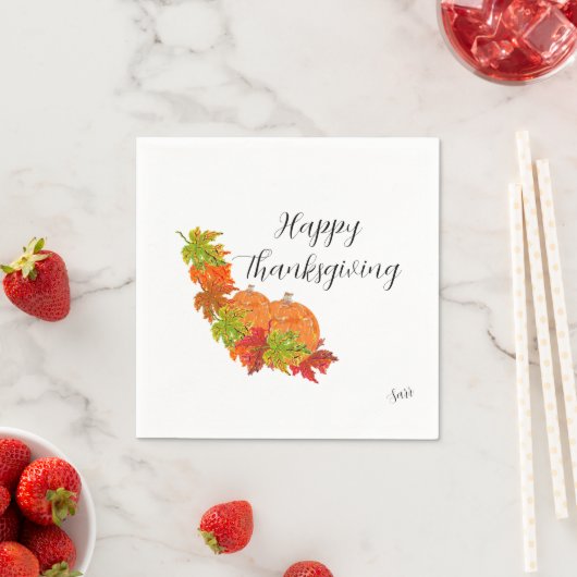 Serviette En Papier Papper serviettes : Thanksgiving (En situation)