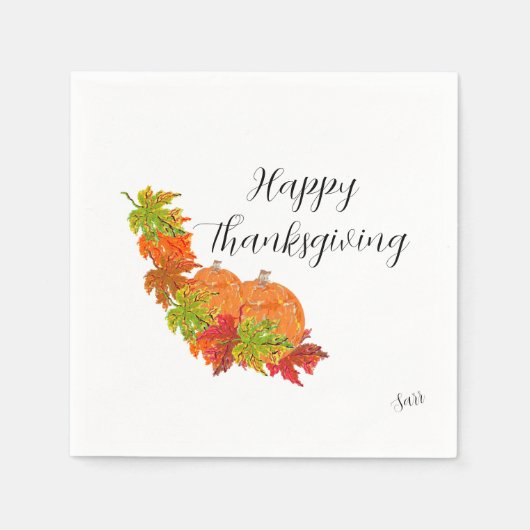 Serviette En Papier Papper serviettes : Thanksgiving (Devant)