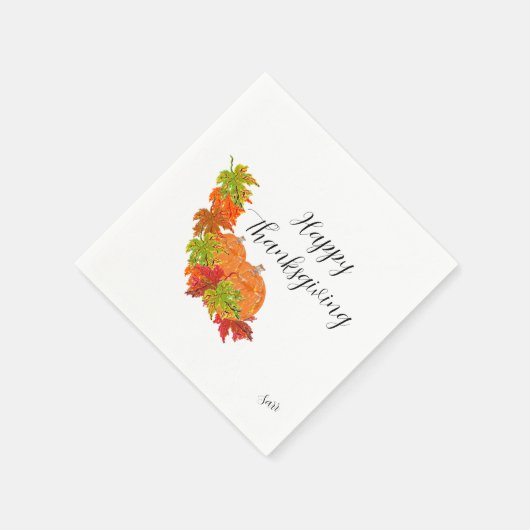 Serviette En Papier Papper serviettes : Thanksgiving (Coin)