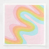 Serviette En Papier Pâque arc-en-ciel pastel (Devant)