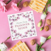 Serviette En Papier Pâque d'aquarelle rose