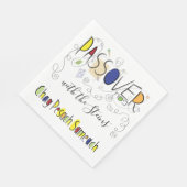 Serviette En Papier Pâque Standard Napkins Chag Sameach Motif (Coin)
