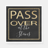 Serviette En Papier Pâque Standard Napkins Motif d'or Pâque (Devant)