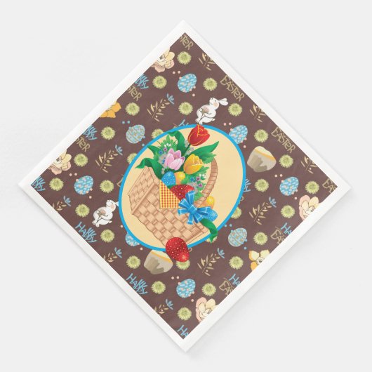 Serviette En Papier Pâques (Coin)