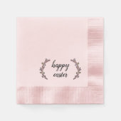 Serviette En Papier Pâques botaniques agréables (Devant)