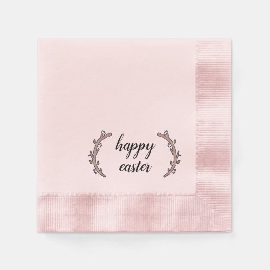 Serviette En Papier Pâques botaniques agréables (Devant)