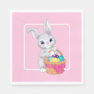 Serviette En Papier Pâques Bunny de tailles multiples