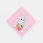 Serviette En Papier Pâques Bunny de tailles multiples (Coin)