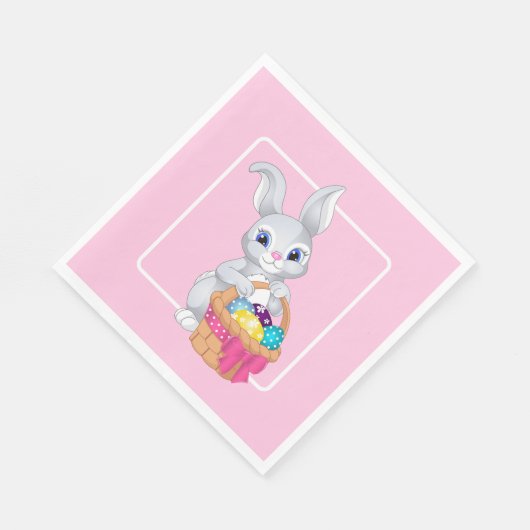 Serviette En Papier Pâques Bunny de tailles multiples (Coin)